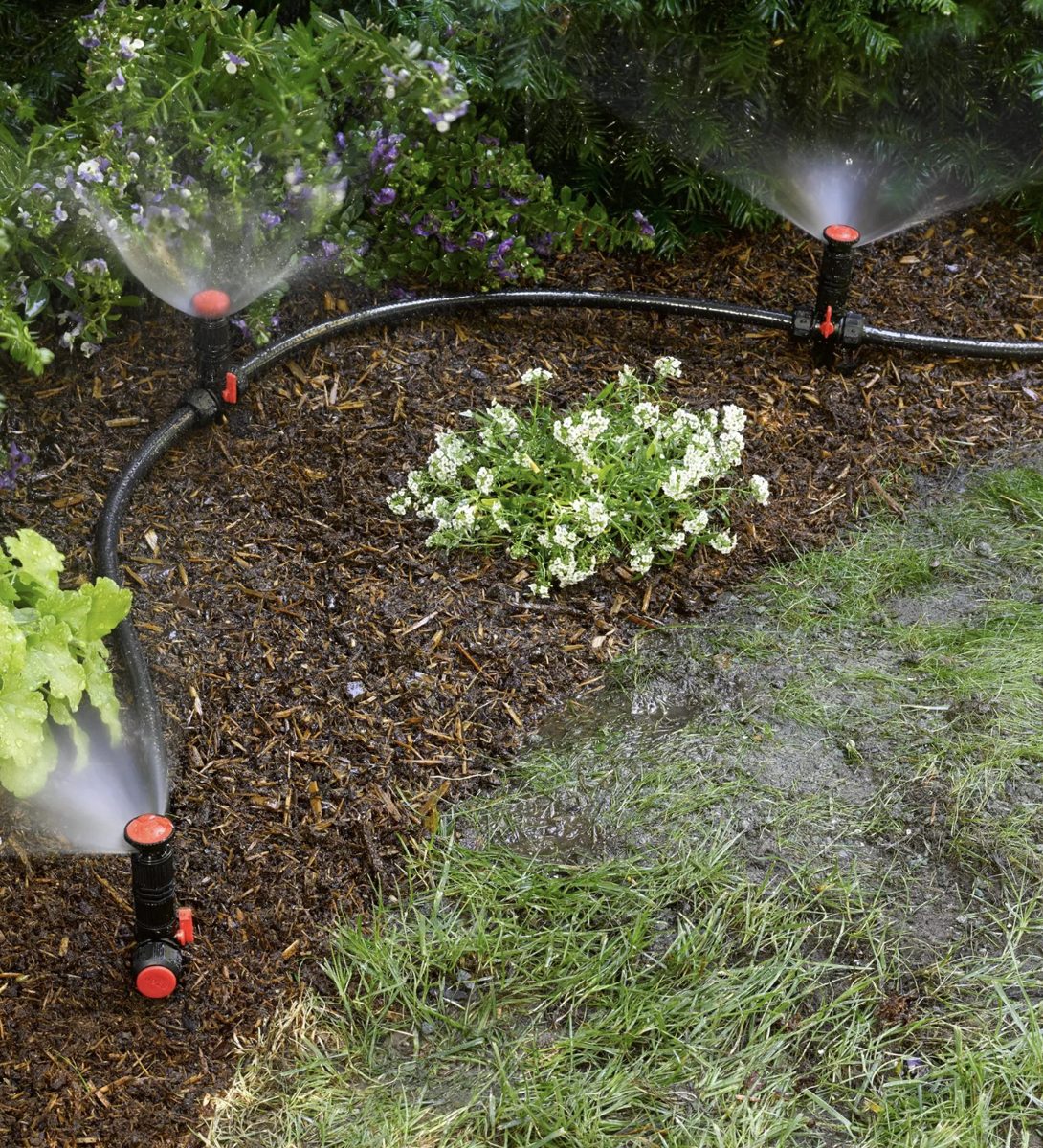 Lawn sprinkler irrigation example